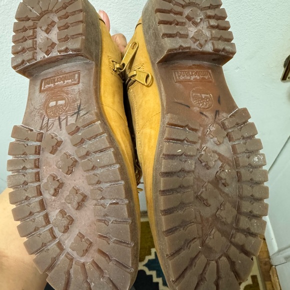 Timberland Tan and Brown Tall Lace-Up Boots - Picture 9 of 10